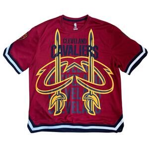 Cleveland Cavaliers Shirt Mens 2XL Red UNK Embroidered NBA Jersey Shirt Top